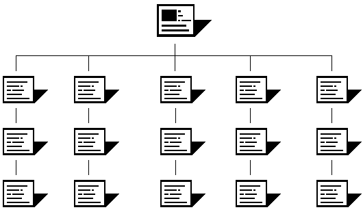 Sitestruktur hierarchische Organisation